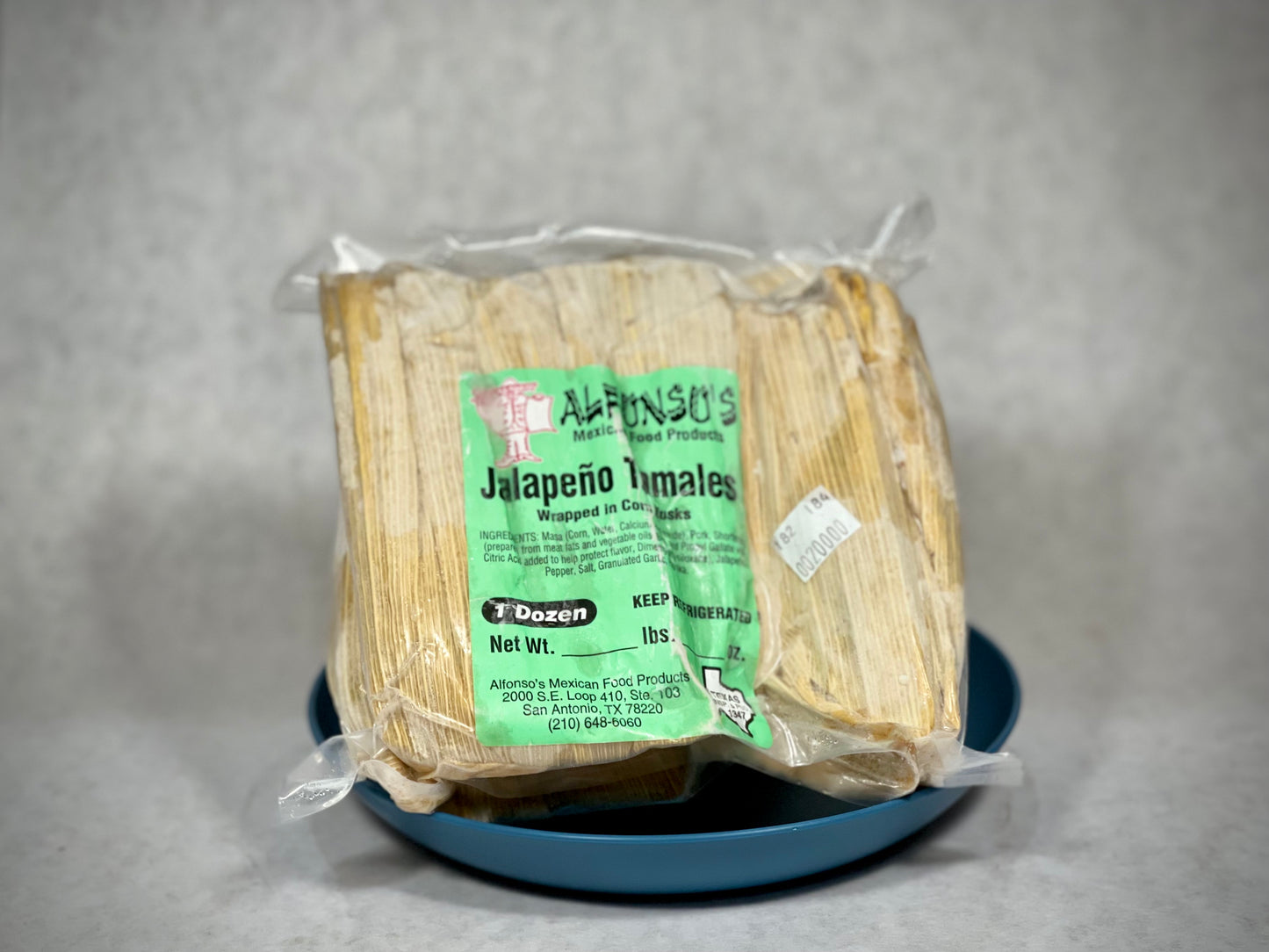 Regular Pork + Jalapeño Tamales - Frozen - 1 Dozen