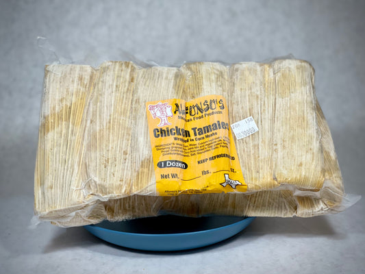 Handmade Chicken Tamales - Frozen - 1 Dozen